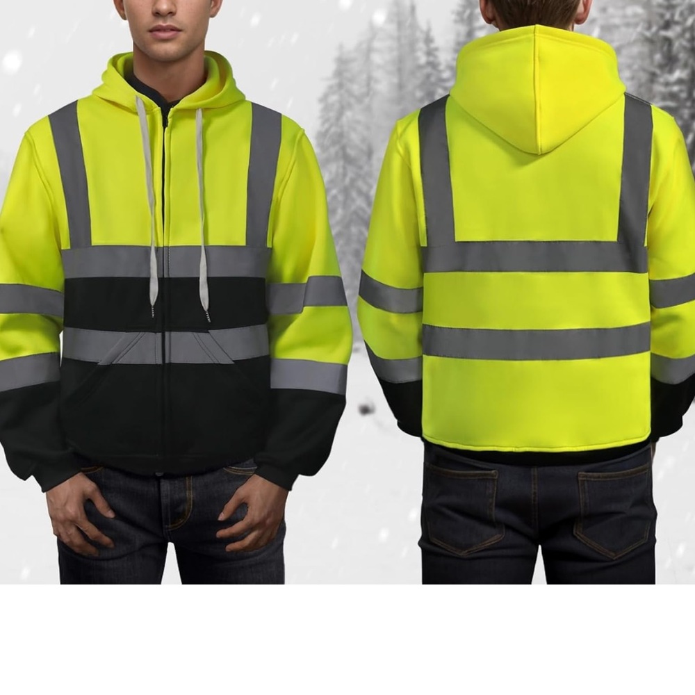 TCCFCCT Construction Jackets for Men /Women Class 3 High Visibility ReflectiveXL - Picture 6 of 11
